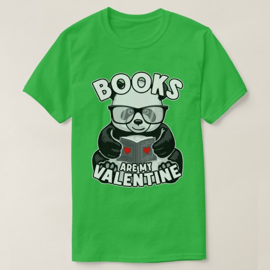 Bücher sind meine Niedliche Buchhandlung Panda Bär T-Shirt (Design vorne)