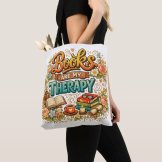 Bücher sind meine Therapie Tasche