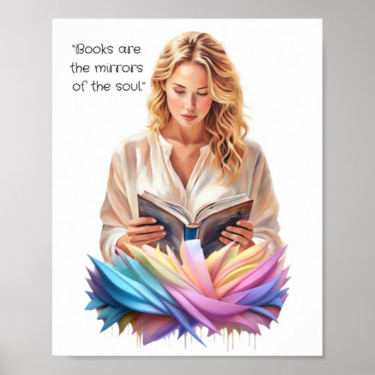 Bücher sind Spiegel des Souls Poster (Vorne)