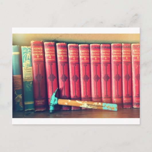 Bücher sind stärker als Hämmer Postkarte (Vorderseite)