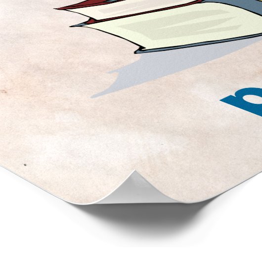 Bücher sind tragbares Magisches Poster (Ecke)