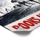 Bücher sind Waffen Poster (Ecke)