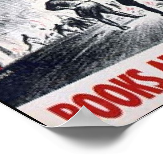 Bücher sind Waffen Poster (Ecke)