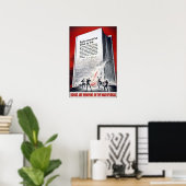Bücher sind Waffen Poster (Heimbüro)