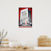 Bücher sind Waffen Poster (Küche)