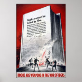 Bücher sind Waffen Poster (Vorne)