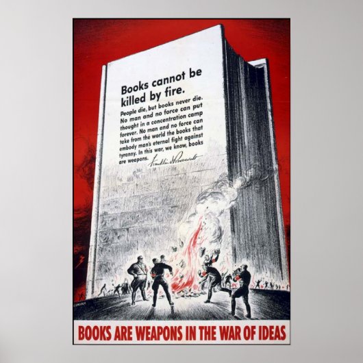 Bücher sind Waffen Poster (Vorne)