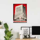 Bücher sind Waffen Poster (Heimbüro)