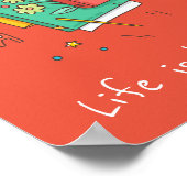 Bücher Slogan Klasse oder Bibliothek Kinderzimmer Poster (Ecke)