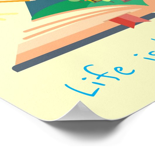 Bücher Slogan Klasse oder Bibliothek Kinderzimmer Poster (Ecke)