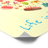 Bücher Slogan Klasse oder Bibliothek Kinderzimmer Poster (Ecke)