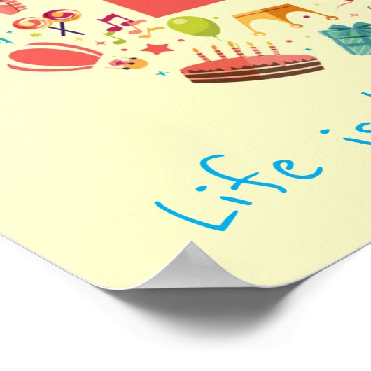 Bücher Slogan Klasse oder Bibliothek Kinderzimmer Poster (Ecke)