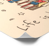 Bücher Slogan Klasse oder Bibliothek Kinderzimmer Poster (Ecke)