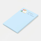 Bücher Stack Open Book School Lehrer Post-it Klebezettel (angewinkelt)