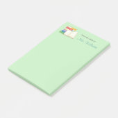 Bücher Stack Open Book School Lehrer Post-it Klebezettel (angewinkelt)