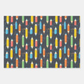 Bücher & Stifte Chalk Zeichnend Schulgeschenk Geschenkpapier Set (Vorderseite 3)