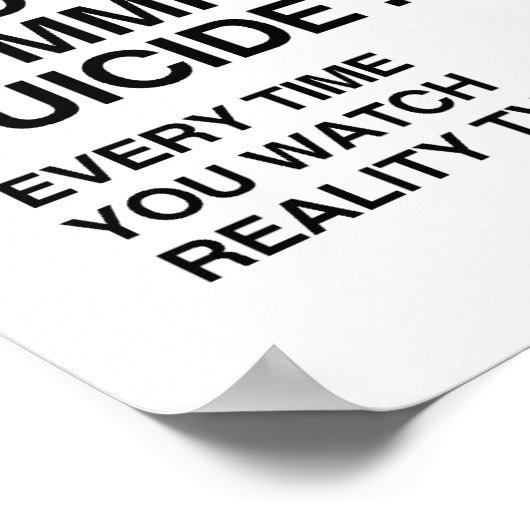 BÜCHER-SUICID POSTER (Ecke)