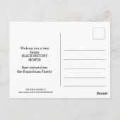 BUCHER T WASHINGTON Motivierend Scripting Zitat Postkarte (Rückseite)