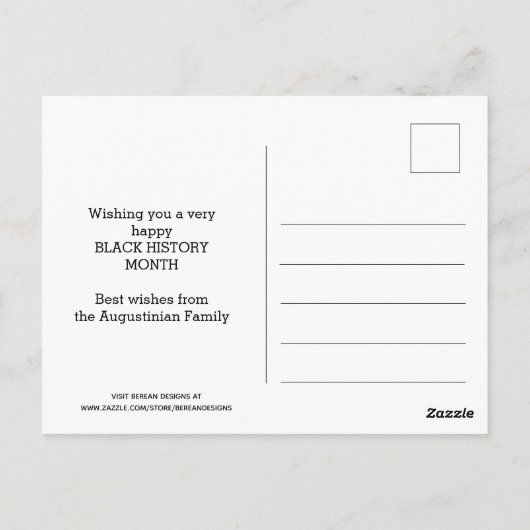 BUCHER T WASHINGTON Motivierend Scripting Zitat Postkarte (Rückseite)