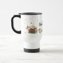 Bücher, Tee & Ich | Cozy Book Lover-Reisebecher
