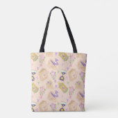 Bücher Tee Romantasy Weiblich Rosa Garten Tasche (Rückseite)