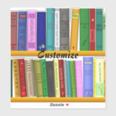 Bücher über die Regale Thunder_Cove Aufkleber (Blatt)