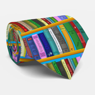 Bücher über die Regale Thunder_Cove Krawatte