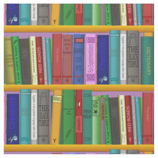 Bücher über die Regale Thunder_Cove Stoff (Nahaufnahme)