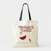 Bücher über Fische und Köderbanner Tragetasche (Vorne)