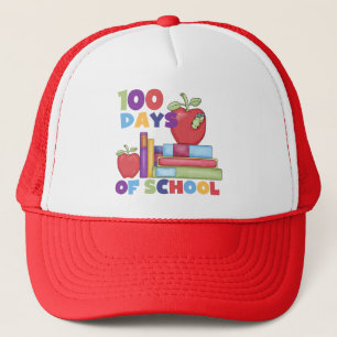Bücher und Äpfel 100 Tage Schult-shirts Truckerkappe