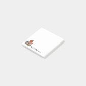 Bücher und Apple Personalized Teacher Appreciation Post-it Klebezettel (angewinkelt)