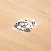 Bücher und Barks - Niedliches Design für schlampig Acryleinladungen (Ablage )