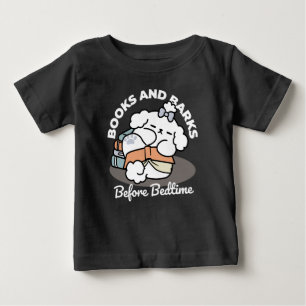 Bücher und Barks - Niedliches Design für schlampig Baby T-shirt