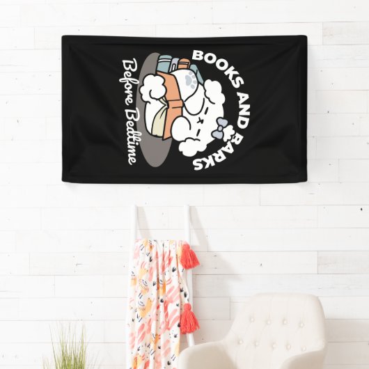 Bücher und Barks - Niedliches Design für schlampig Banner (Insitu)