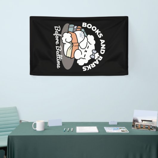 Bücher und Barks - Niedliches Design für schlampig Banner (Messeveranstaltung)