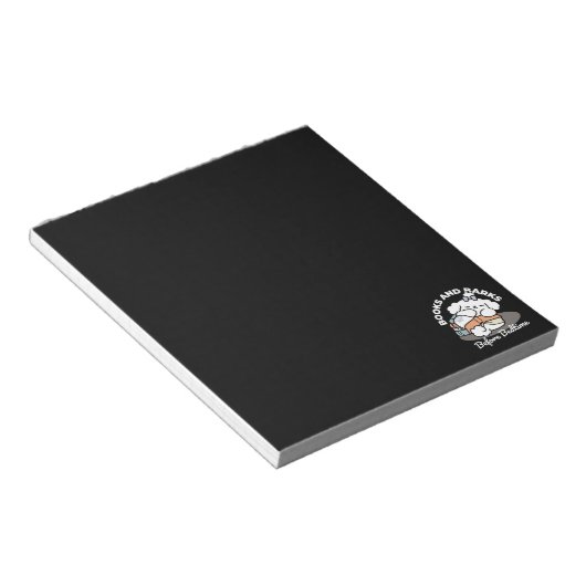 Bücher und Barks - Niedliches Design für schlampig Notizblock (angewinkelt)