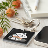 Bücher und Barks - Niedliches Design für schlampig Schlüsselanhänger (Vorderseite rechts)
