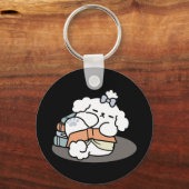 Bücher und Barks - Niedliches Design für schlampig Schlüsselanhänger (Vorderseite)