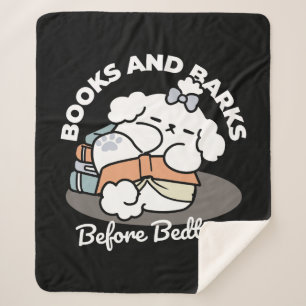 Bücher und Barks - Niedliches Design für schlampig Sherpadecke