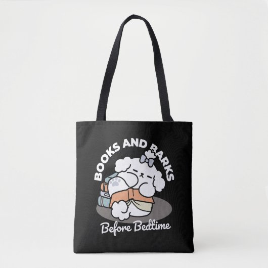 Bücher und Barks - Niedliches Design für schlampig Tasche (Vorderseite)