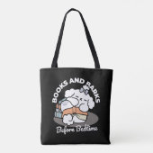 Bücher und Barks - Niedliches Design für schlampig Tasche (Rückseite)