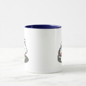 Bücher und Barks - Niedliches Design für schlampig Tasse (Zentrum)