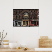 Bücher und Bistros und Butcher Nr. 5 - Farbversion Poster (Küche)