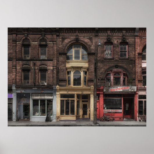 Bücher und Bistros und Butcher Nr. 5 - Farbversion Poster (Vorne)