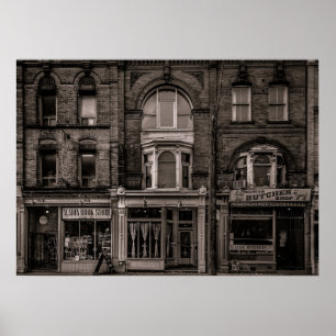 Bücher und Bistros und Butchers Nr. 3 Poster