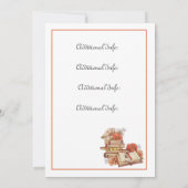 Bücher und Blume Buchvorstellung Einladung (Rückseite)