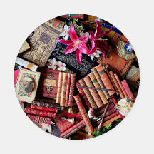 Bücher und Blume für Liebhaber von Büchern