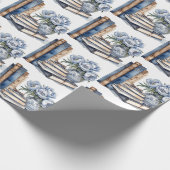 Bücher und Blume Geschenkpapier (Ecke)