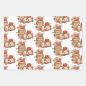 Bücher und Blume Geschenkpapier Set (Vorderseite 3)