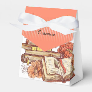 Bücher und Blume Geschenkschachtel